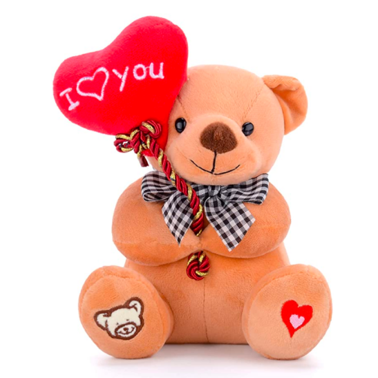 Stuffed Teddy Bear Animal with I Love You Plush Toy