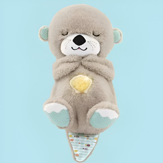Sleepy Otter Plush Toy With Soft Texture And Peaceful Design