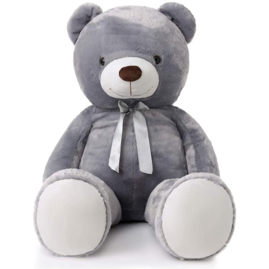 Giant Bear With Ribbon Bow Plush Toy