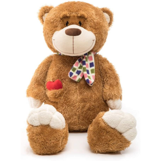 Giant Bear With Heart Plush Toy